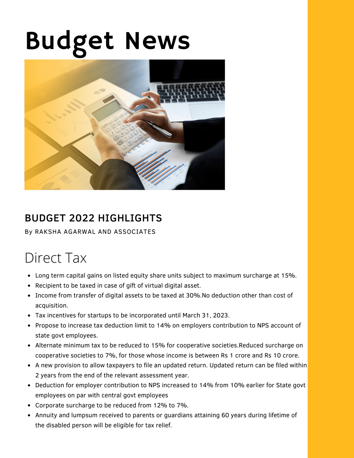 BUDGET 2022 HIGHLIGHTS